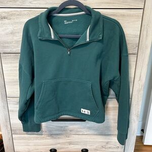 Green under armor 1/4 zip